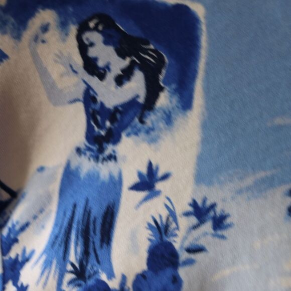 Polo Ralph Lauren Vintage Hawaiian Print Hoodie Medium Tropical Graphic - Picture 4 of 14